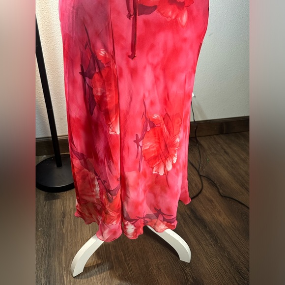 COPY - Vintage Y2k floral hot pink dress size 3 - Picture 7 of 17